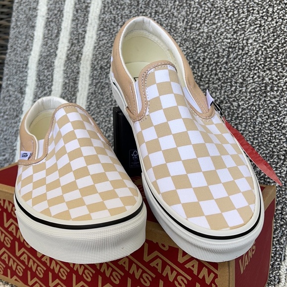 Vans Classic Slip-On Checkerboard Frappe/True White WMNS - Picture 6 of 16